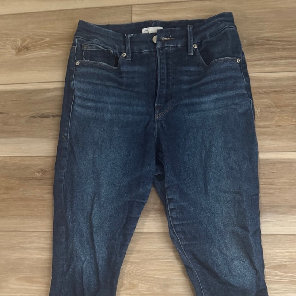 Dark Blue Good American Jeans